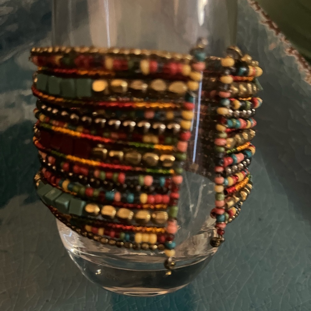 Multi colored bead bracelet